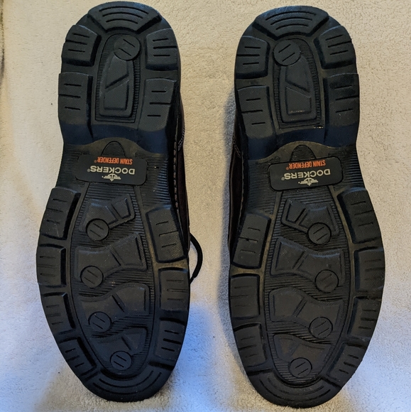 Men's brown leather Dockers 11.5 M shoes - Picture 5 of 7